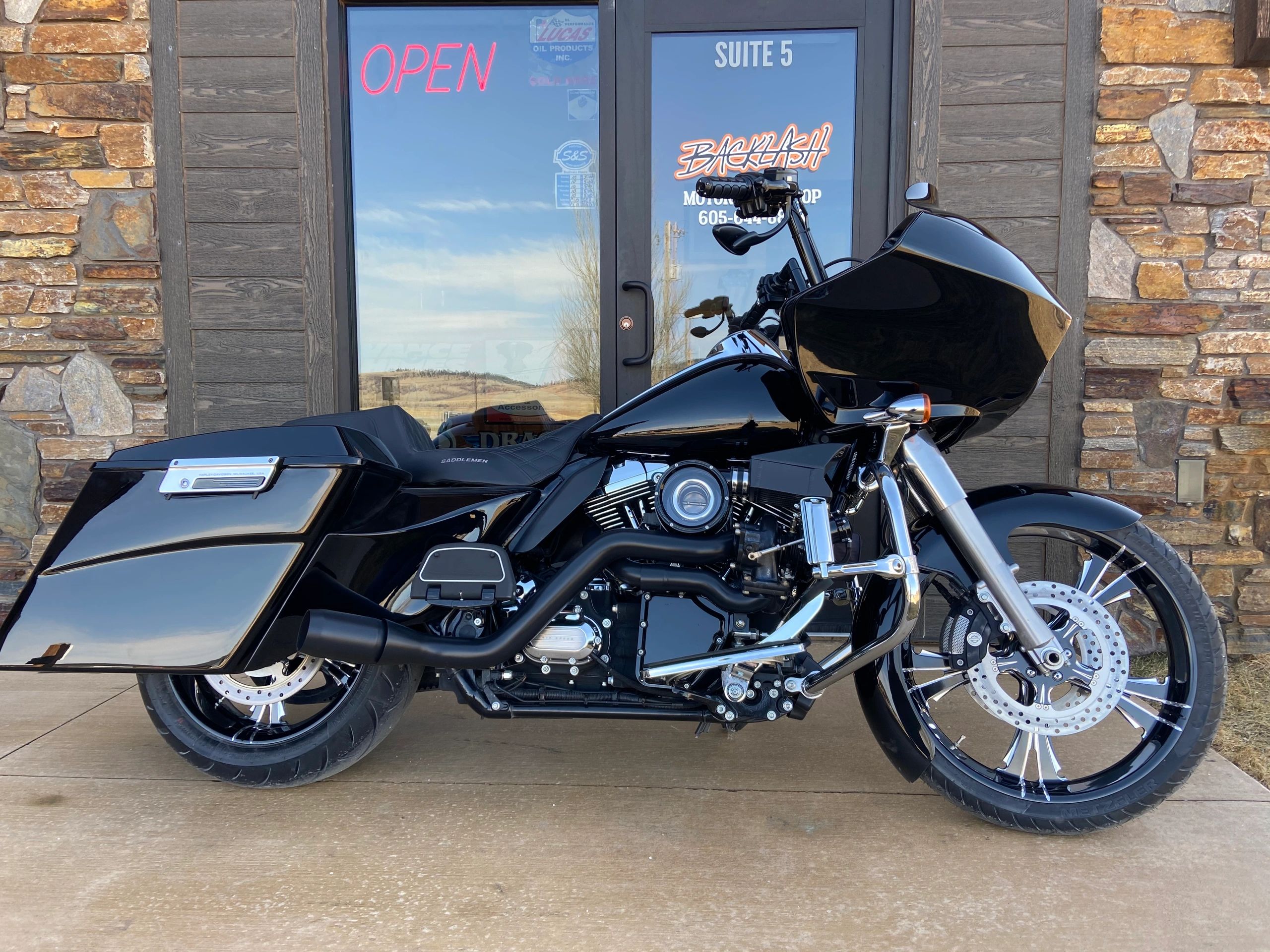 Motorcycle in the shop