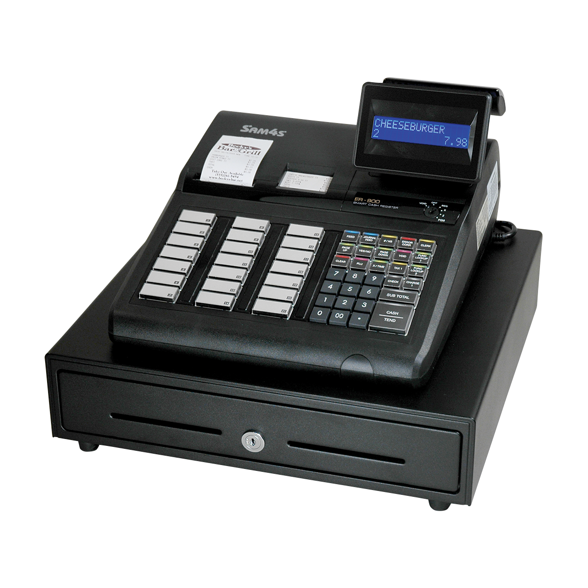 SAM4s ER-945 Dual-Station Raised Keyboard Cash Register