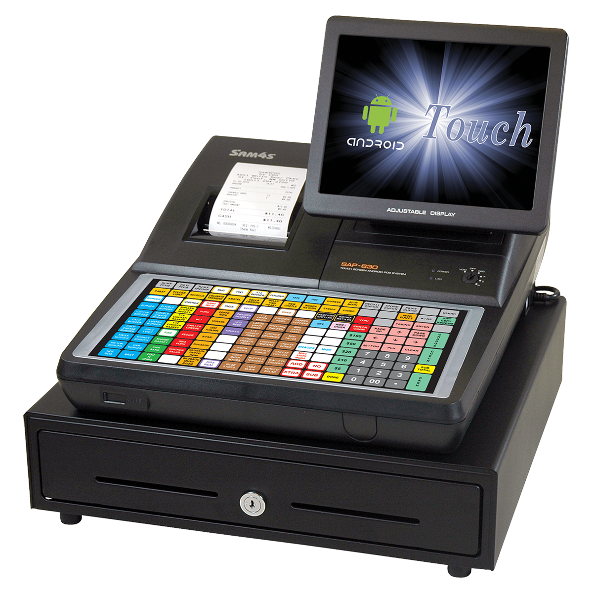 SAM4s SAP-630-FT Flat Keyboard Android Terminal