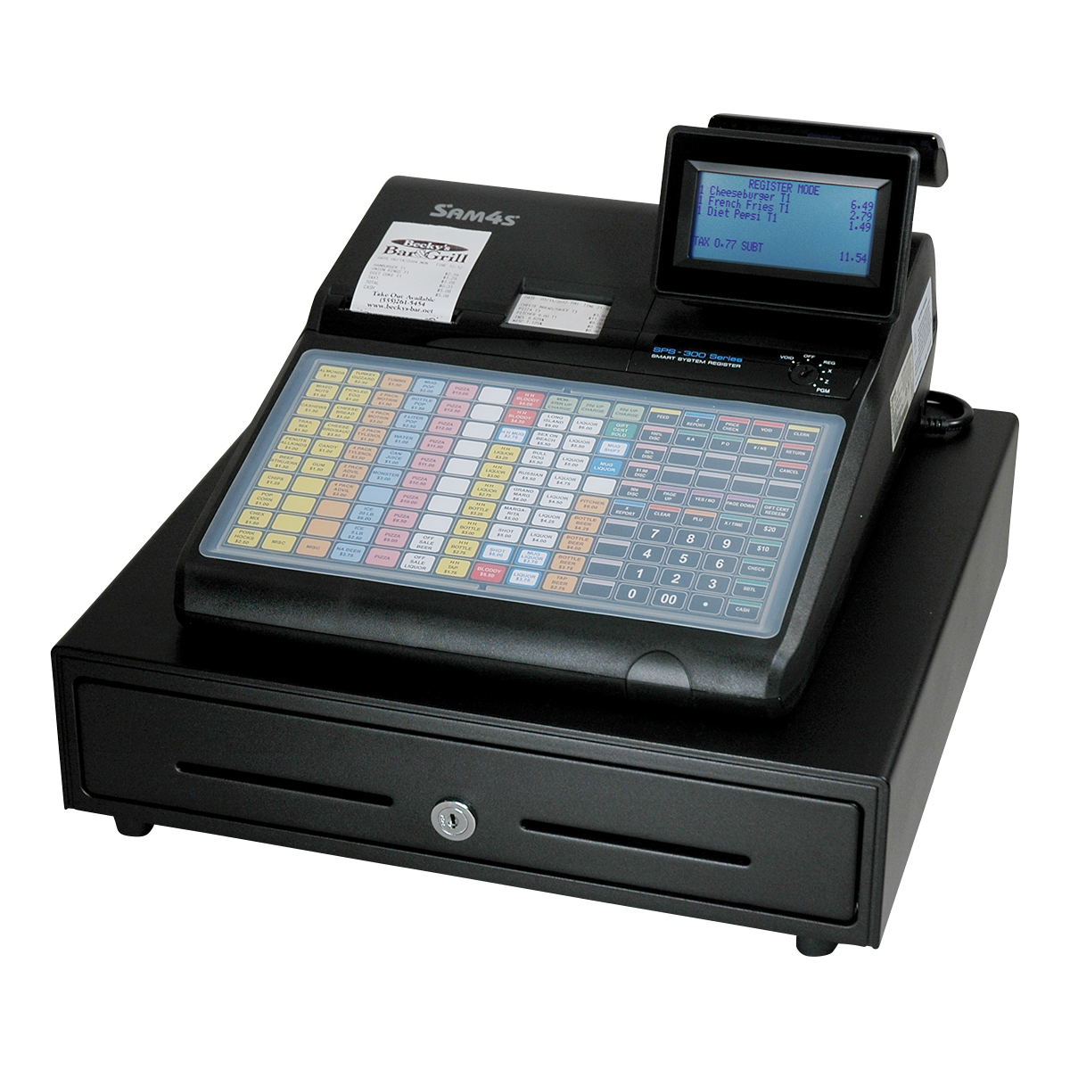 SAM4s SPS-340 Flat Spill-Resistant Dual Printer ECR